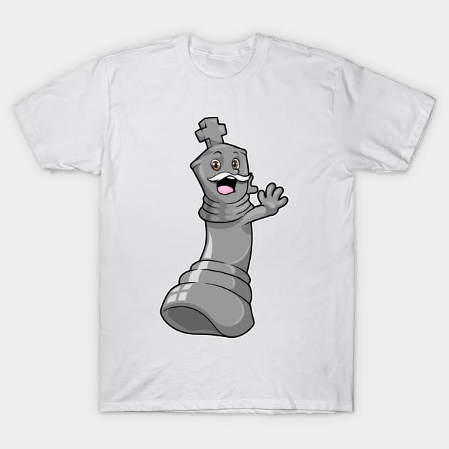 Chess piece King at Chess T-Shirt by Markus Schnabel